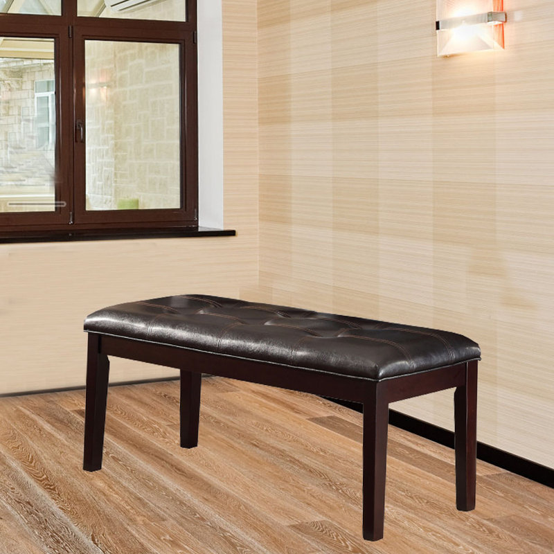 Banc rembourré en similicuir