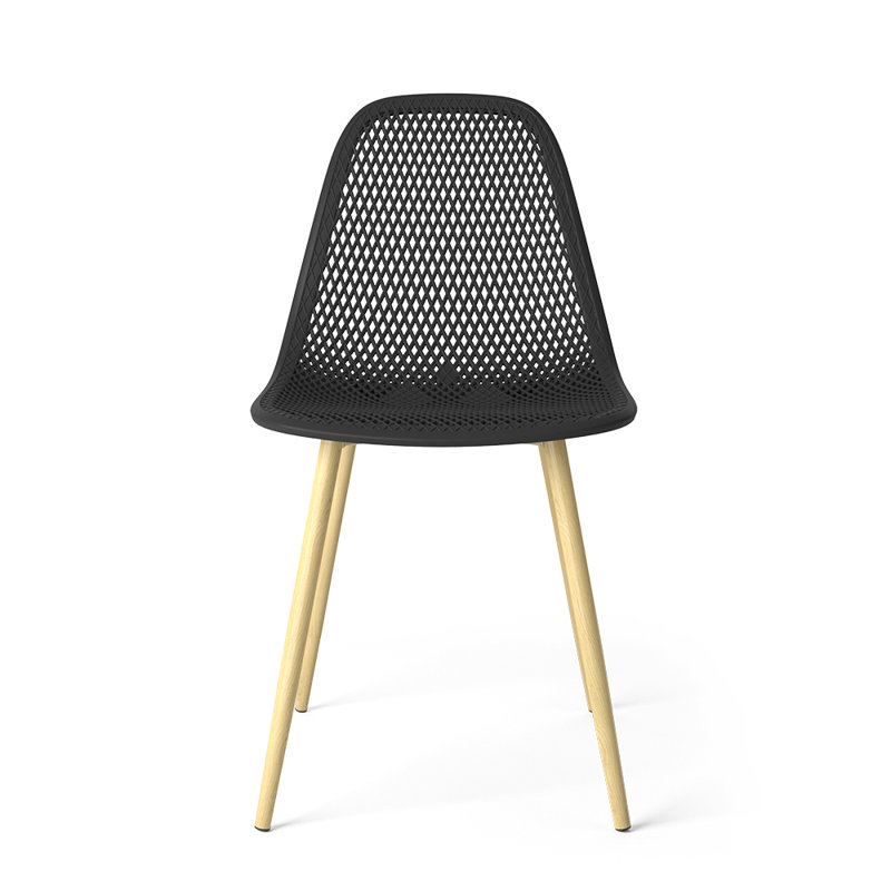 Gallion Patio Dining Side Chair with Cushion, Wood