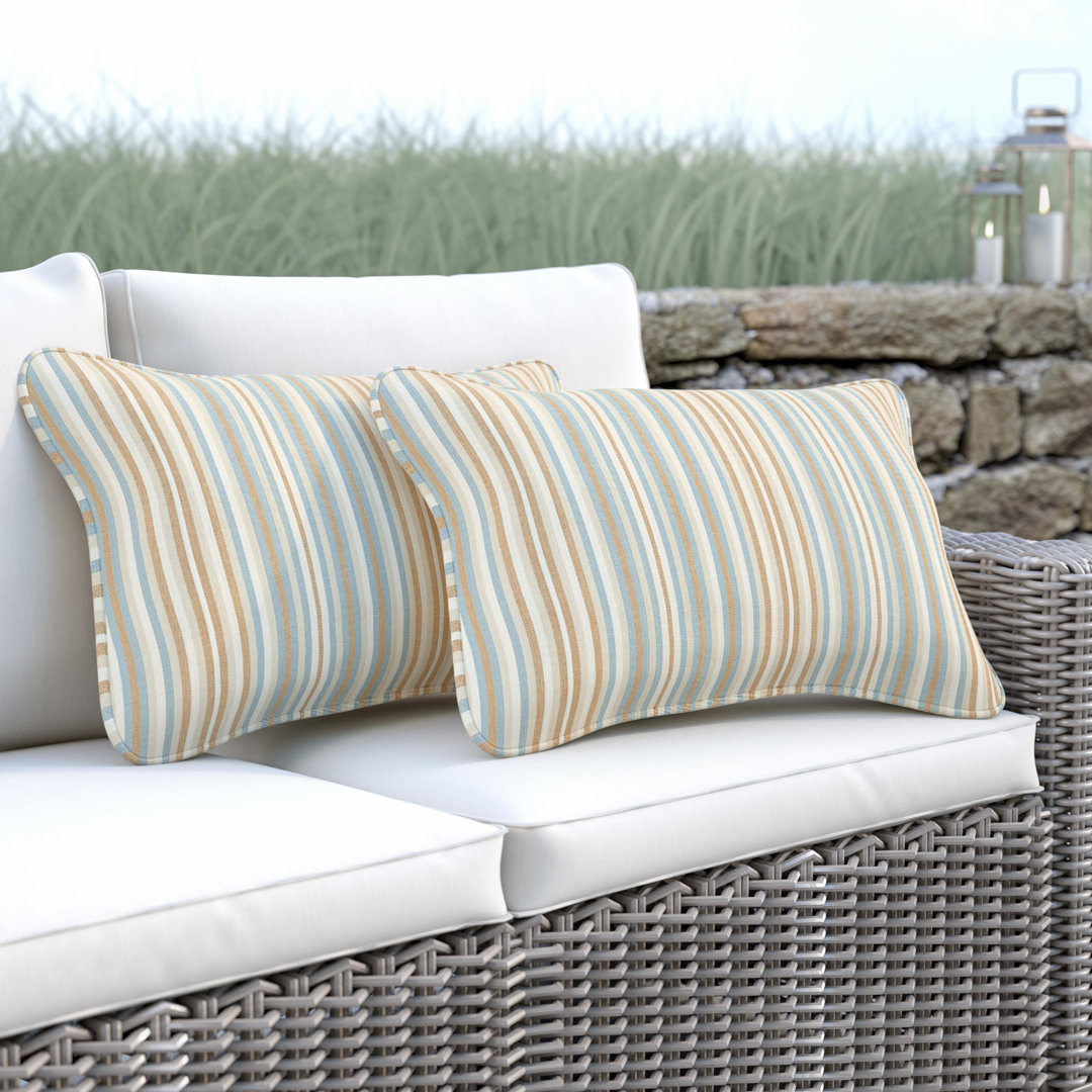 Zoa Rectangular Indoor/Outdoor Lumbar Pillow (Set of 2) Joss & Main 