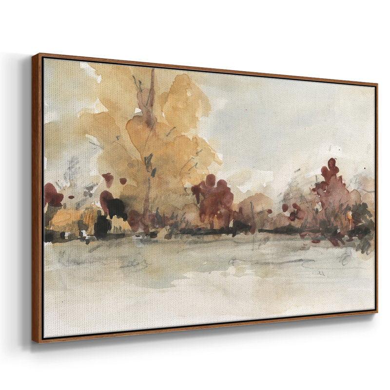 The Autumn View I, toile tendue avec châssis de qualité supérieure - prête à être accrochée, H 25 po x l 37 po x P 2 po