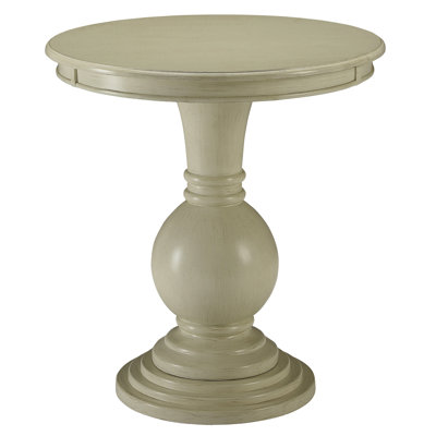 Accent Table With Pedestal Base