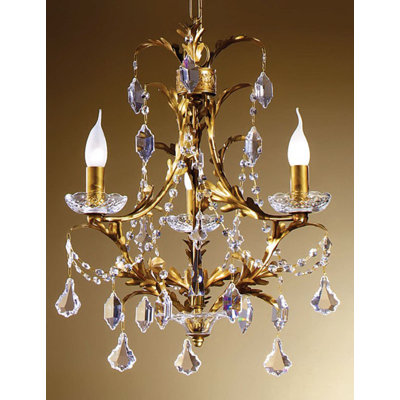 3 - Light Candle Style Empire Chandelier