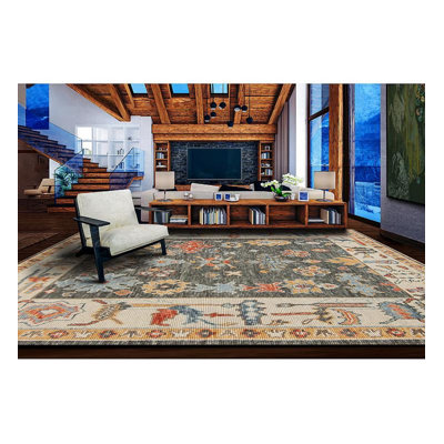 Cascade Hand Knotted Wool Area Rug