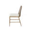 Chaise de salle à manger Willowbend Farmhouse avec dossier en rotin et siège rembourré