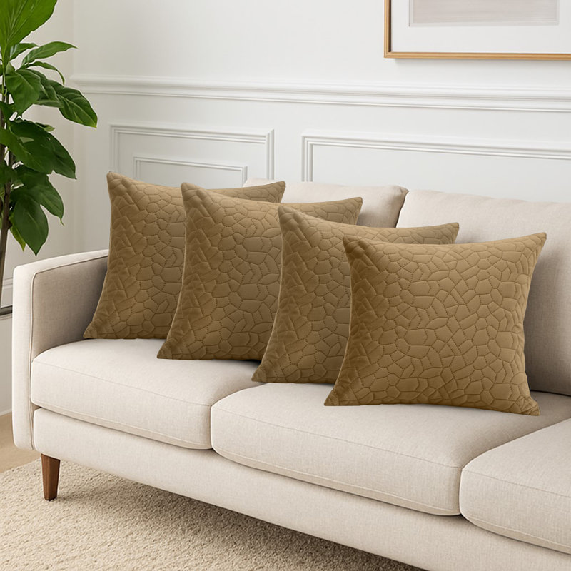 Square Cushion, Rust