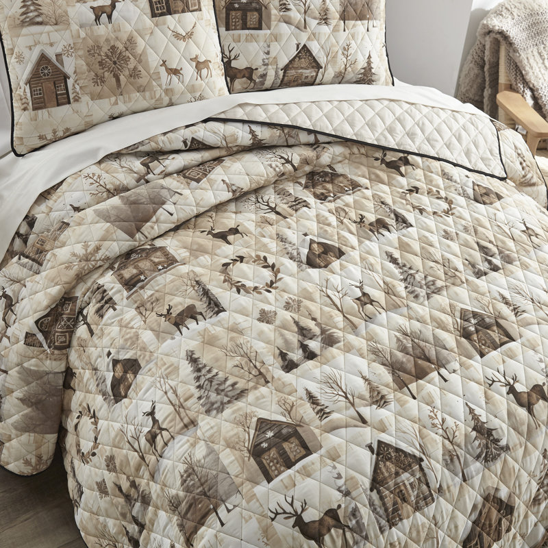 Ensemble de courtepointe Your Holiday Lifestyle par Donna Sharp, Ensemble pour très grand lit
