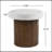 Round Outdoor Side Table , 19 " W 19 " D