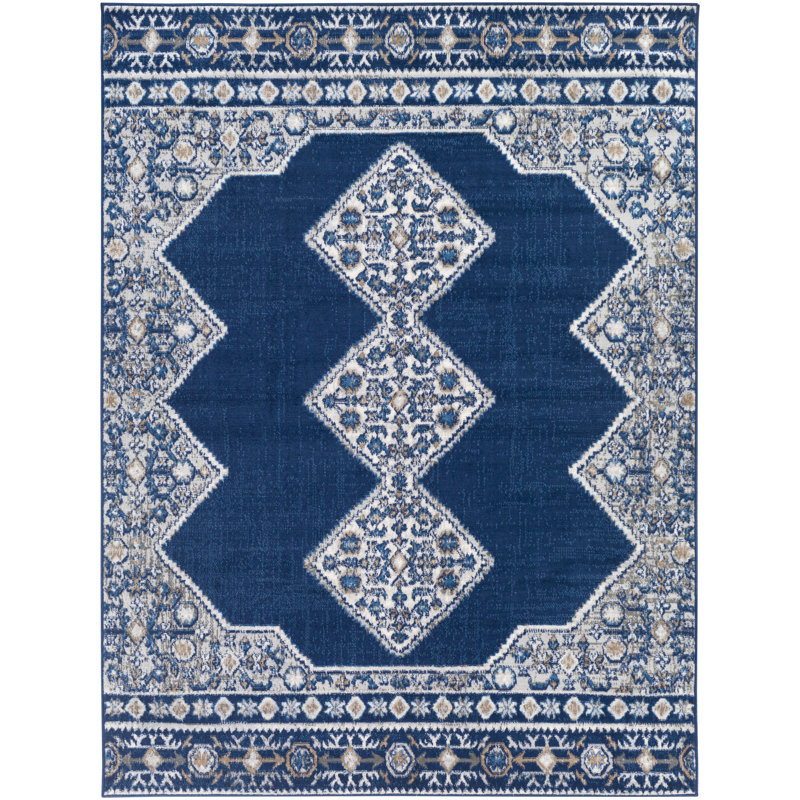 Bunnlevel Oriental Indoor Rug, Rectangle 6'7" x 9'