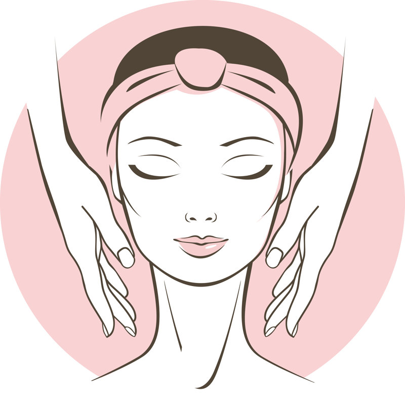 Face Treatment - Wrapped Canvas Print, 30cm H x 30cm W x 3.8cm D