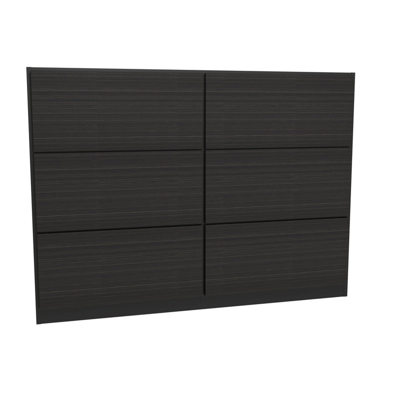 Euclid Headboard, Double (4'6), Matt Black