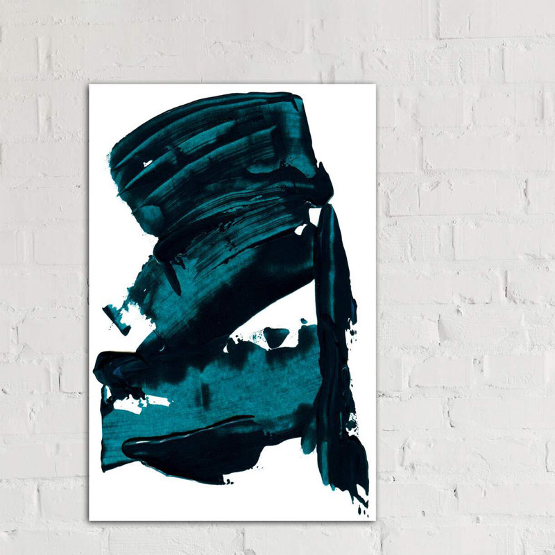 « blue rêves » par albina bratcheva, reproduction d’art, H 40 po x l 26 po x P 1,5 po, Toile tendue