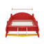 Lit plateforme Race Car, roues incluses-129230362