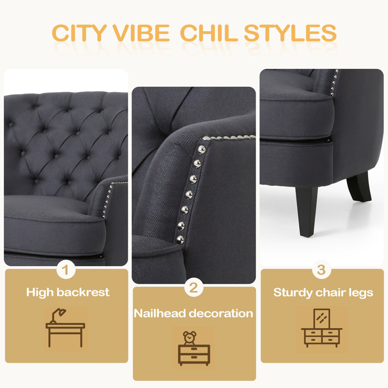 CHAISE CLUB + OTTOMAN