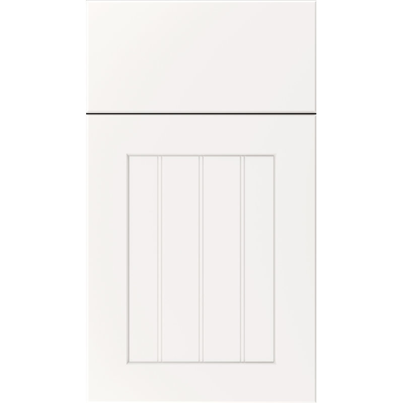 Échantillon de porte à accès complet Dwelling, Blanc satiné, Bois manufacturé (thermofoil)