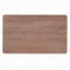 Table de salle à manger Bery, plateau rectangulaire brun de 59 pouces, noir scandinave