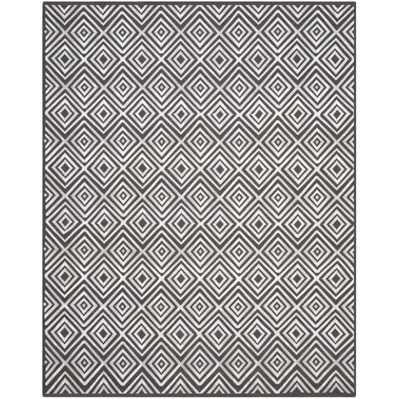 Oakley Rectangle Geometric Wool Hand Woven Area Rug, Rectangle 243 x 304 cm