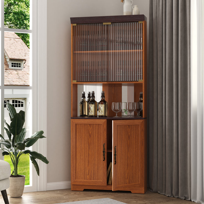 Vitrine moderne en bois, Dark Oak