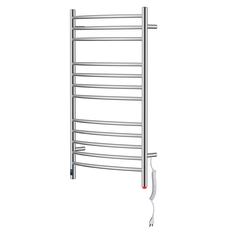 Electric Towel Warmer with Timer and Temperature Control, Brushed