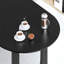 Table de salle à manger ovale en bois à double piédestal-768531197-768531205