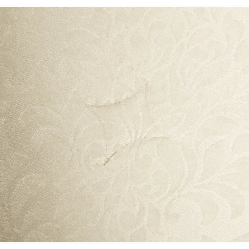 Polyester Floral Bedspread with Pillow Shams, Cream, Kingsize Bedspread + 2 Standard Shams
