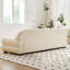 Coussin beige modulaire en similicuir-225020685