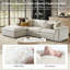 Canapé modulaire en L surdimensionné avec housse de coussin amovible Cioffi-869639207-869639205-869639204