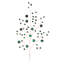 Emerald Jewel Spray (ensemble de 2)