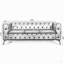 Canapé 3 places à coussin carré amovible de 84,06 po de largeur
