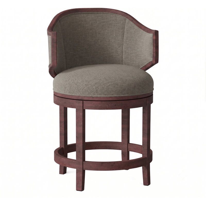 Tabouret pivotant Gimlet, Tabouret de comptoir (assise de 26 po de hauteur), Noisette, 9107 Prussian