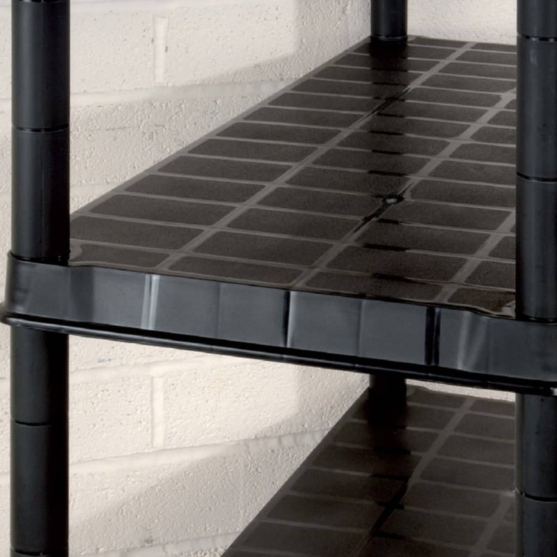 Khacheres Plastic Shelving Unit, 185cm H x 85cm W x 40cm D