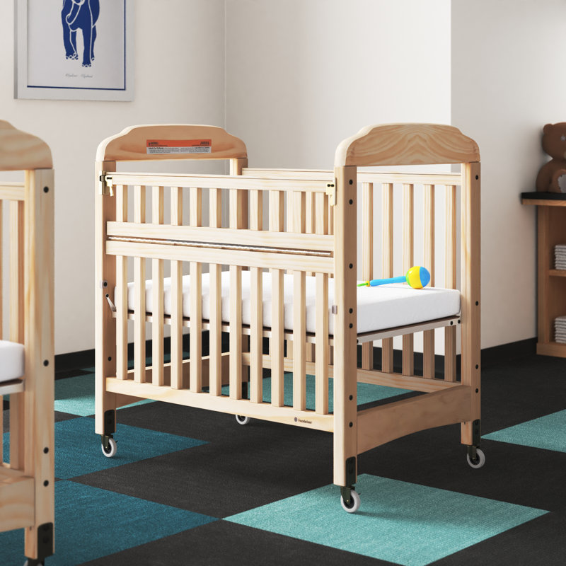 Serenity Compact SafeReach Clearview Crib, 2 Panel, Natural