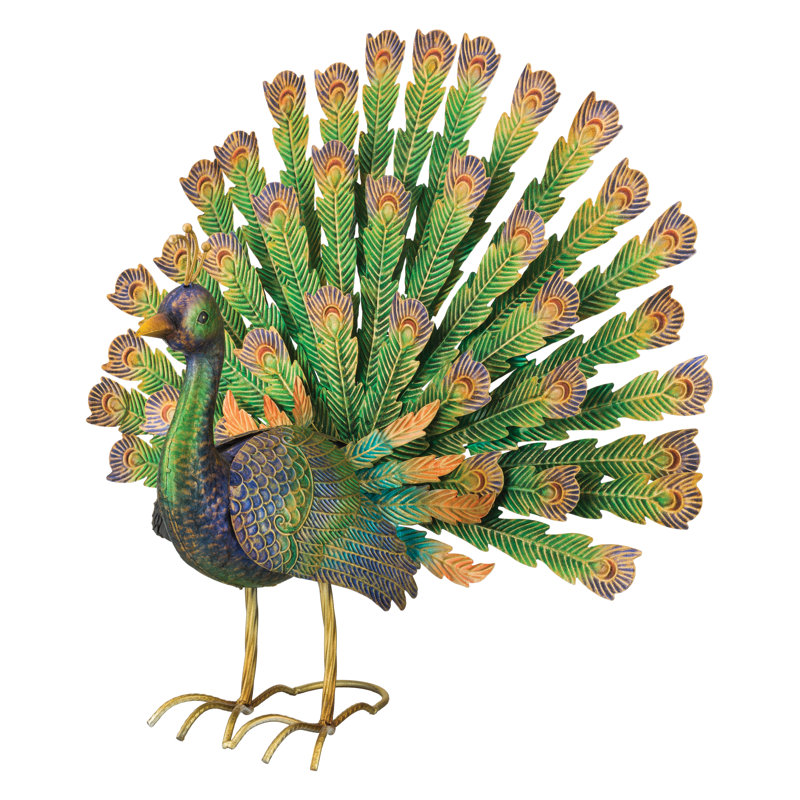 Statue de jardin paon 21 po Imperial, H 21 po x l 23,5 po x P 16 po