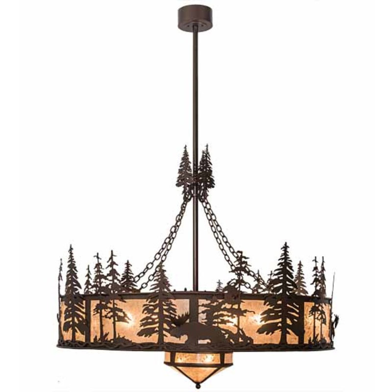 Moose At Dusk Downrod Ceiling Fan