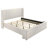 Boucle Upholstered Wingback Platform Bed-1935837250-1937323221