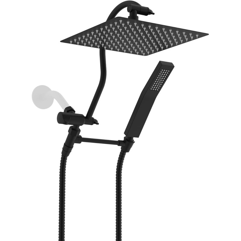 Rain Dual Shower Head 1.75 GPM GPM, Matte Black