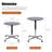 Round End Table Side Table With Wheels