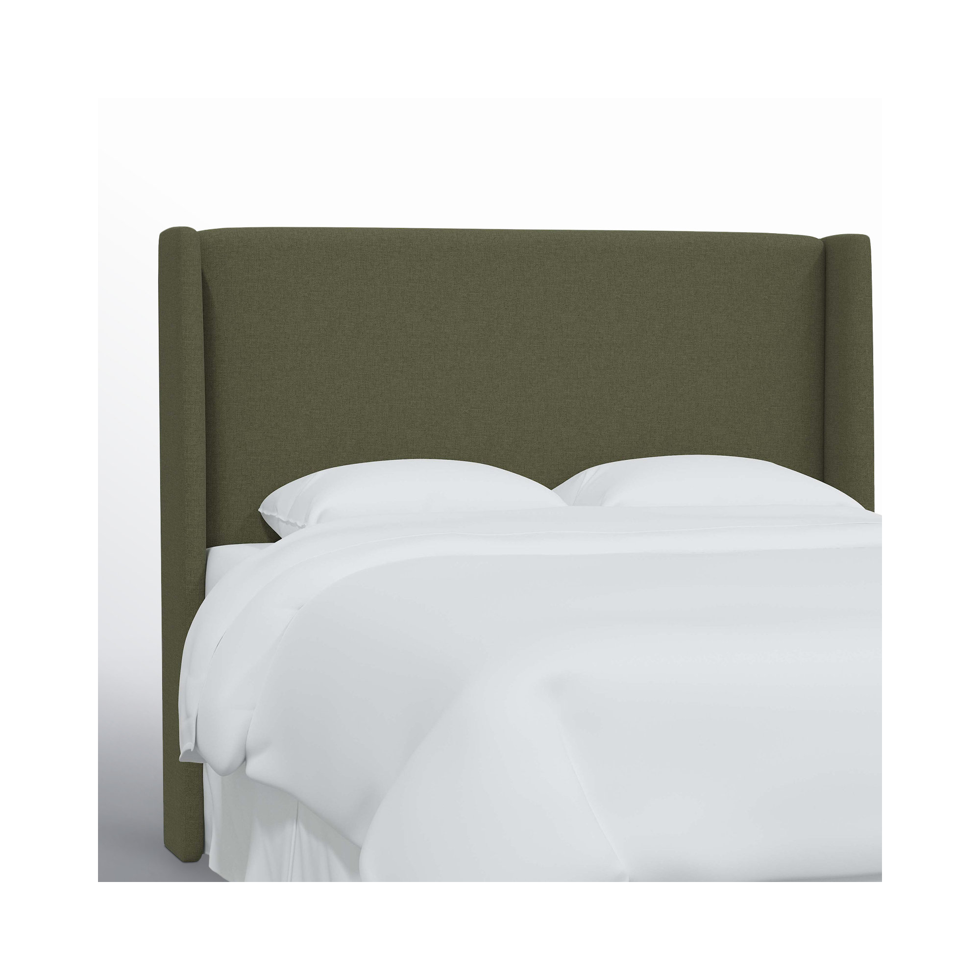 Bellfield Upholstered Headboard, Full, Zuma Laurel Textured Linen