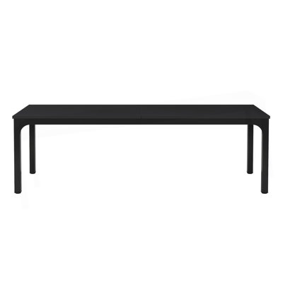 78" Black Dining Table Large Rectangle Kitchen Dinner Table for 6-8 People Long Modern Dining Room Furniture (Table only)