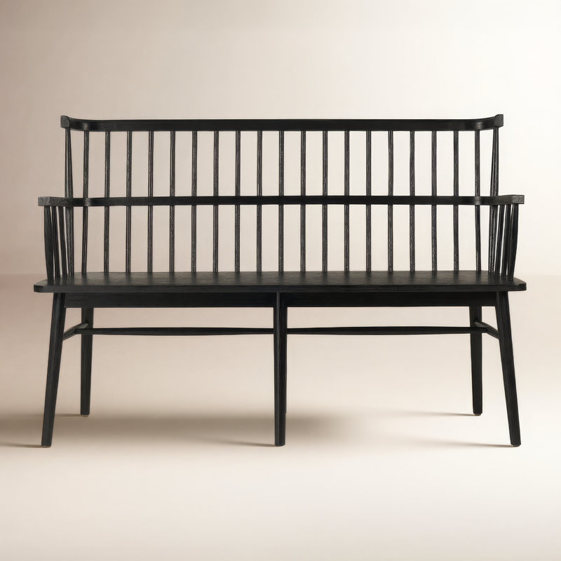 Aspen Bench, Matte Black