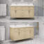 Ensemble de meuble-lavabo double en bois massif l 60 po x P 22 po Kali II-2043911520-2043911523