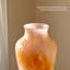 Vase en verre marbré marbré orange-1463220624