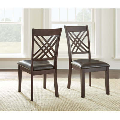 Earlville 19'' H Faux Leather Upholstered Side Chair