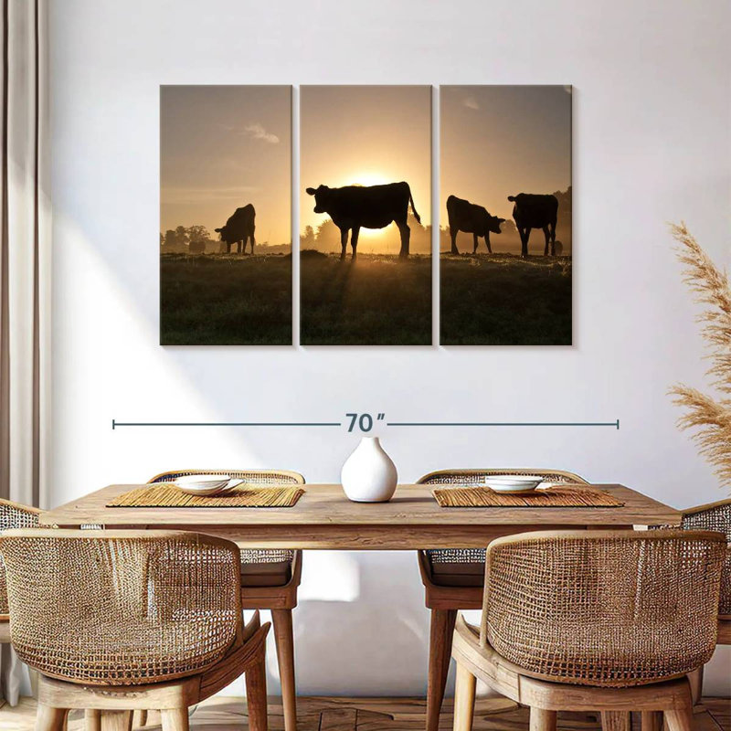 Brampt Cow Silhouettes, 36" H x 57" W