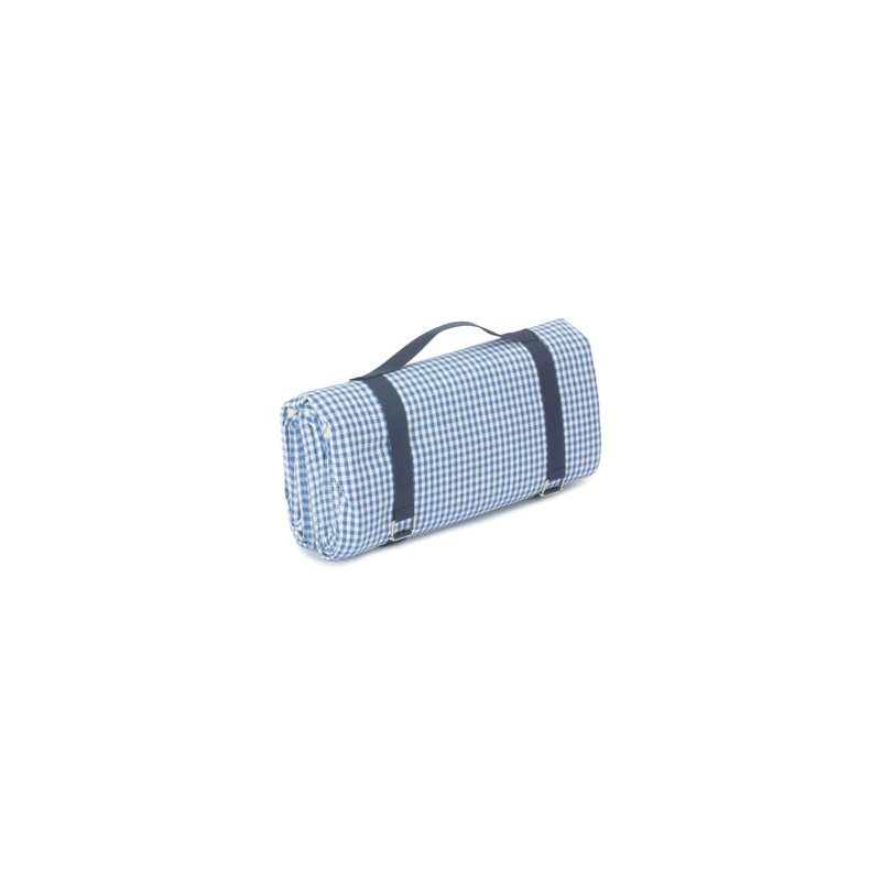 Gingham Checked Picnic Blanket, Blue