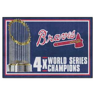 Fanmats Atlanta Braves 2021 World Series Champions Baseball Rug - 27