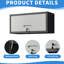 Armoire murale en métal pour garage - Robuste. Vaste espace de rangement, système de verrouillage sécurisé, porte hydraulique. 13,27 po L 11,83 po x P 28,79 po. Noir + gris. Garage moderne. Rangement, serrure solide, accès.-125554435