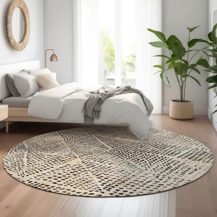 Premium Machine Washable Cerrito AMF591 Beige Rug