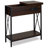 Solid Wood Top End Table and Built-In Outlets