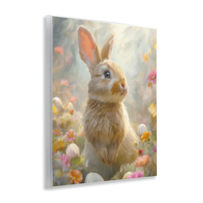 Bunny Dreams Meadow Wall Plaque, design by Kim Allen