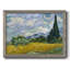 Champ de blé avec cyprès, reproduction sur toile-96291053-96291059